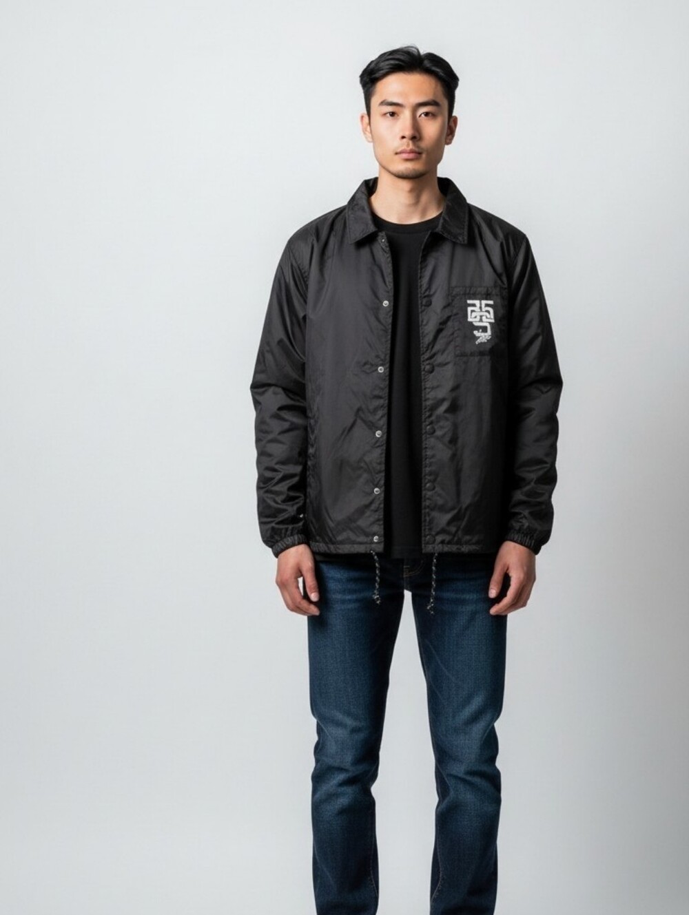 Fifty Five DSL Black Drawstring Waist Outdoor Men's Jadio Coaches Jacket 2XL NWT